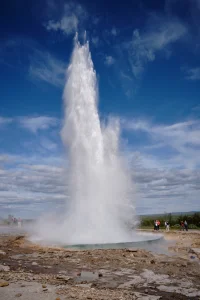 A photo of the Geysir in Iceland